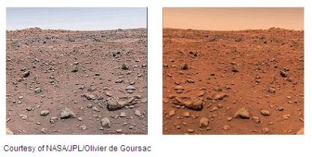The true colors of Mars: NOT RED!? what color mars Mars-viking